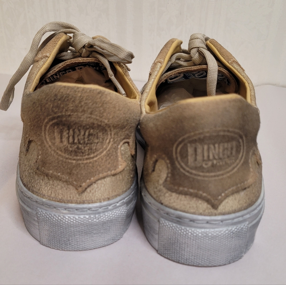 dingo Gold Glitter Star Lace-Up Sneakers - Picture 5 of 10